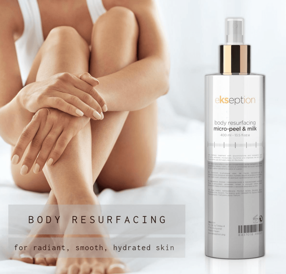 Ekseption Body Resurfacing micro-peel & milk 400 ml